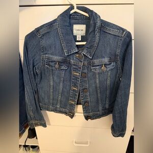 Cherokee Girls' Denim Jacket Button Front Size 10-12 Large